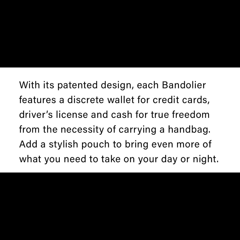 Bandolier iPhone 10 cases.  Leather, can be used as crossbody. Black and taupe
